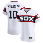 Chicago White Sox #10 Chase Meidroth Player White AmberGomez T-shirt Limited Elite Home Stitched Jerseys