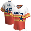 Houston Astros #45 Tatsuya Imai Player Rainbow Cooperstown Collection AmberGomez T-shirt Stitched Jerseys