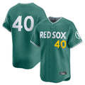 Boston Red Sox #40 Willson Contreras Player Green AmberGomez City Connect Limited Home Game Stitched Jerseys1