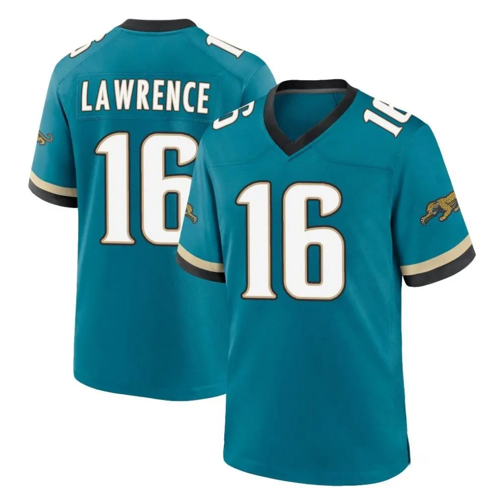 J.Jaguars #16 Trevor Lawrence Player Teal Prowler Throwback Limited Home Game Stitched Jersey AmberGomez