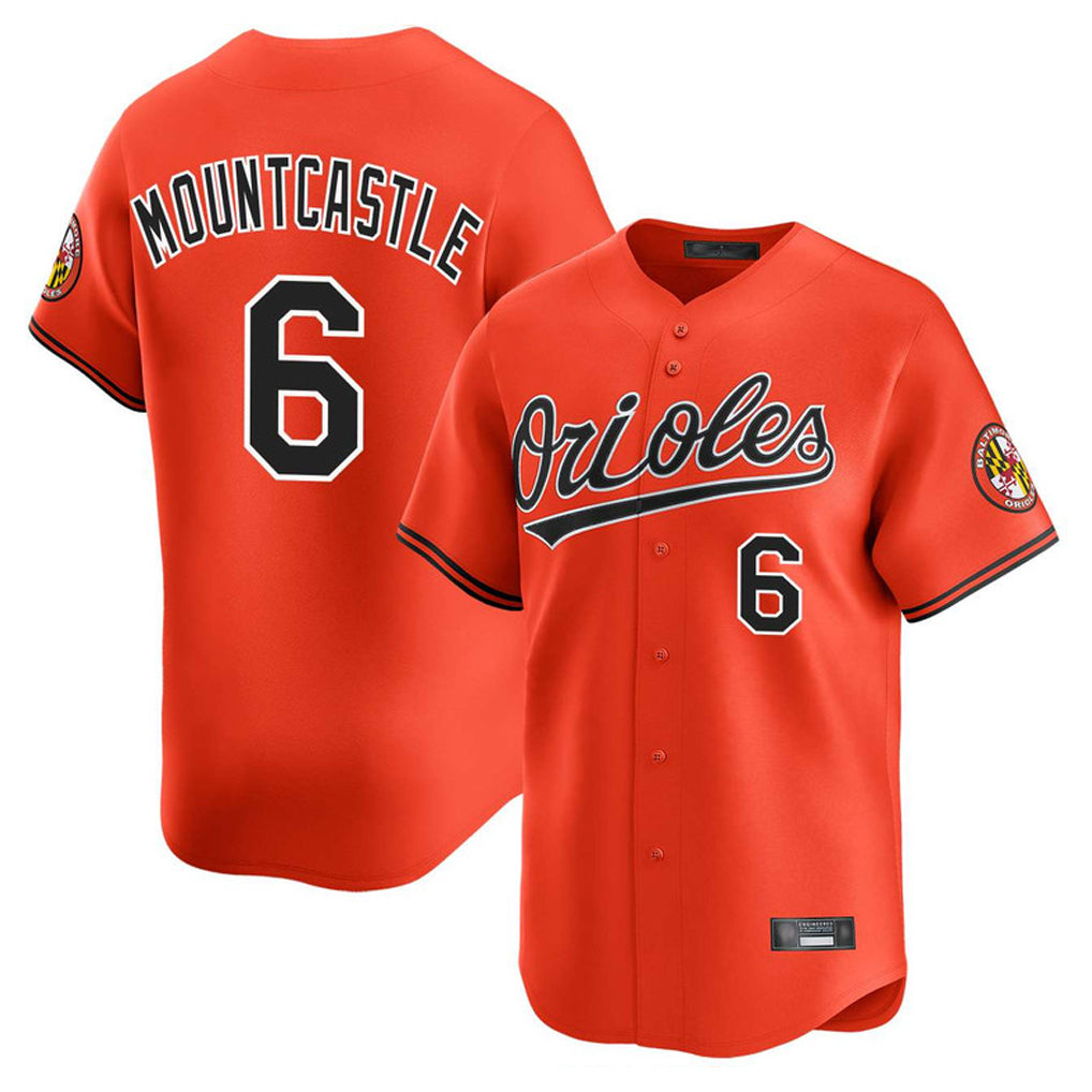 Baltimore Orioles #6 Ryan Mountcastle Player Orange AmberGomez Limited Home Game Stitched Jerseys