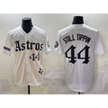 Houston Astros #44 Still Tippin White AmberGomez Gothic 'Houston Born Barrio Raised' Limited Stitched Jersey