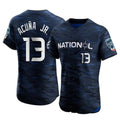 Atlanta Braves #13 Ronald Acuna Jr Player Royal AmberGomez National League All-Star Limited Elite Home Game Stitched Jerseys
