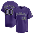 Custom Colorado Rockies Purple AmberGomez Alternate Limited Jersey