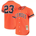 Detroit Tigers #23 Kirk Gibson Player Orange AmberGomez DMitchell & Ness Cooperstown Collection Batting Limited Stitched Jerseys