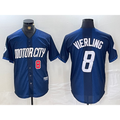 Detroit Tigers #8 Matt Vierling Number Navy AmberGomez 2024 City Connect Cool Base Limited Stitched Jersey
