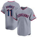 Cleveland Guardians #11 Jose Ramirez Gray AmberGomez 2025 Alternate Limited Stitched Jersey