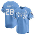 Kansas City Royals #28 Kyle Isbel Player Light Blue AmberGomez Alt Limited Home Stitched Jerseys