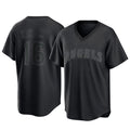 Los Angeles Angels #16 Yusei Kikuchi Player Black AmberGomez Pitch Fashion T-shirt Stitched Jerseys