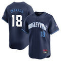 Chicago Cubs #18 Shota Imanaga Player Navy AmberGomez City Connect Limited Home Stitched Jerseys