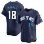 Chicago Cubs #18 Shota Imanaga Player Navy AmberGomez City Connect Limited Home Stitched Jerseys