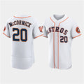 Houston Astros #20 Chas McCormick White AmberGomez 60th Anniversary Flex Base Stitched Jersey