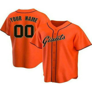 Custom San Francisco Giants Orange AmberGomez Cool Base Jersey
