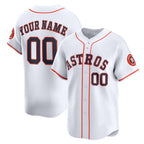Custom Houston Astros White AmberGomez Home Limited Jersey