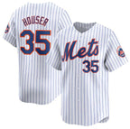 New York Mets #35 Adrian Houser White AmberGomez 2024 Home Limited Stitched Jersey