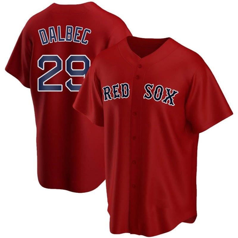 Boston Red Sox #29 Bobby Dalbec Red AmberGomez Stitched Cool Base Jersey