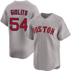 Boston Red Sox #54 Lucas Giolito Gray AmberGomez 2024 Away Limited Stitched Jersey