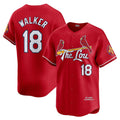 St. Louis Cardinals #18 Jordan Walker Red AmberGomez City Connect Limited Player Jersey