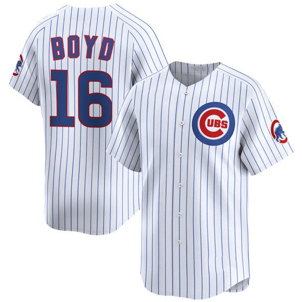 Chicago Cubs #16 Matthew Boyd White AmberGomez Home Limited Stitched Jersey