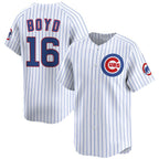 Chicago Cubs #16 Matthew Boyd White AmberGomez Home Limited Stitched Jersey