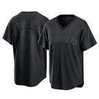 Cleveland Guardians #7 George Valera Player Black AmberGomez T-shirt Home Game Stitched Jerseys