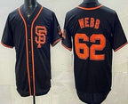San Francisco Giants #62 Logan Webb Black AmberGomez Limited Jersey