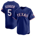 Texas Rangers #5 Corey Seager Royal AmberGomez Alternate 2 Limited Jersey