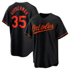 Baltimore Orioles #35 Adley Rutschman Black AmberGomez Alternate Replica Player Jersey