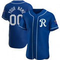 Custom Kansas City Royals Blue AmberGomez Stitched Jersey