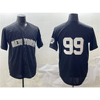 New York Yankees #99 Aaron Judge Black AmberGomez Cool Base Stitched Jersey