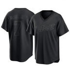 Detroit Tigers #7 Kevin McGonigle Player Black AmberGomez T-shirt Home Game Stitched Jerseys