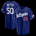 Los Angeles Dodgers #50 Mookie Betts Royal AmberGomez Alternate Stadium Jersey