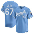 Kansas City Royals #67 Seth Lugo Player Light Blue AmberGomez Alt Limited Home Stitched Jerseys
