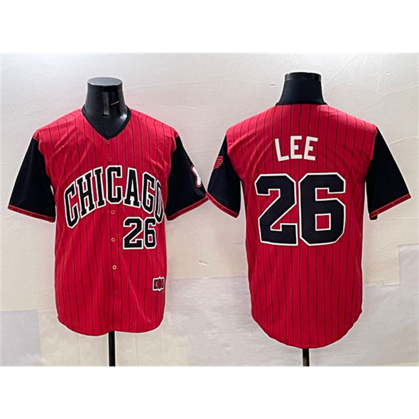 Chicago White Sox #26 Korey Lee Red Black AmberGomez 2025 City Connect Limited Stitched Jersey
