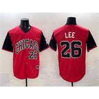Chicago White Sox #26 Korey Lee Red Black AmberGomez 2025 City Connect Limited Stitched Jersey
