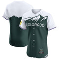 Colorado Rockies Blank Player Green AmberGomez City Connect Limited Elite Home Stitched Jerseys