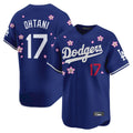 Los Angeles Dodgers #17 Shohei Ohtani Player Royal AmberGomez Tokyo Series Vapor Premier Limited Stitched Jerseys