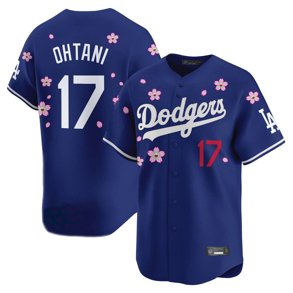 Los Angeles Dodgers #17 Shohei Ohtani Player Royal AmberGomez Tokyo Series Vapor Premier Limited Stitched Jerseys