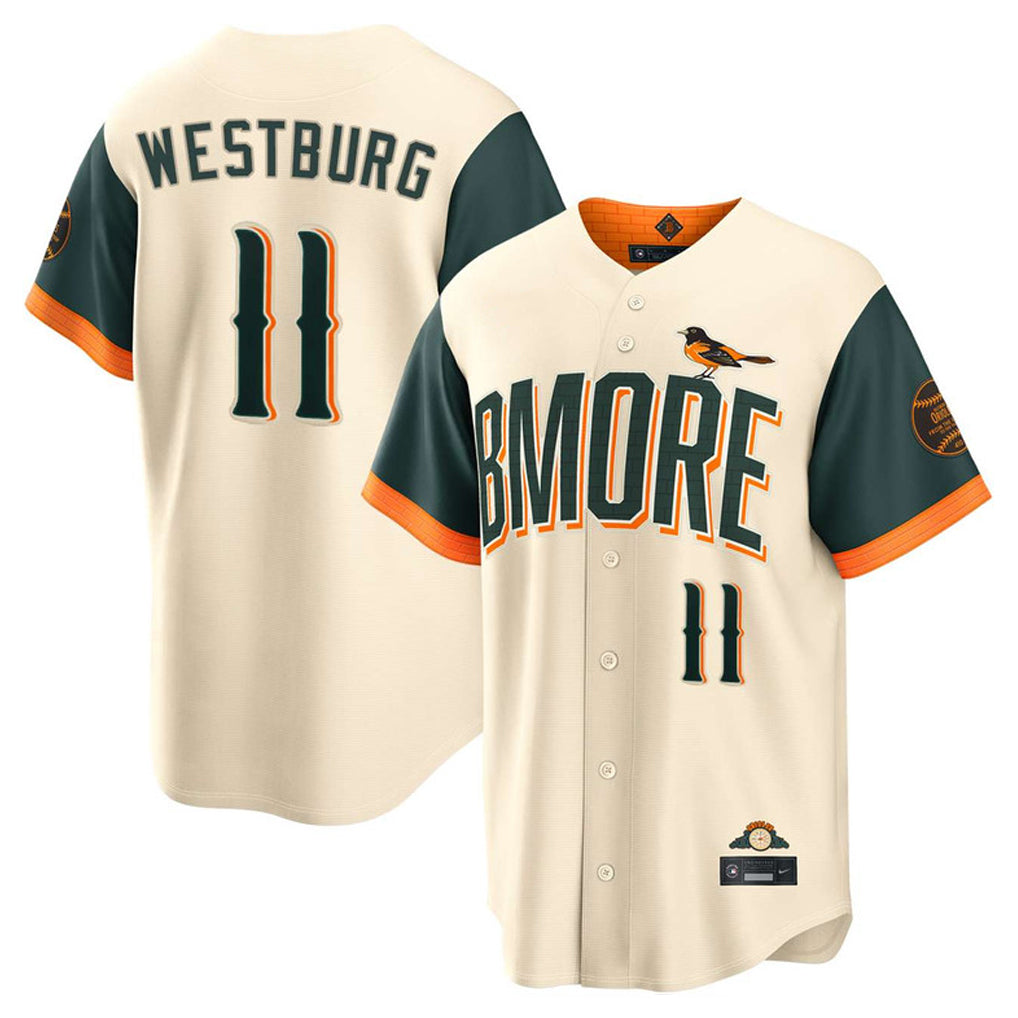 Baltimore Orioles #11 Jordan Westburg Player Cream AmberGomez 2026 City Connect Home Game Stitched Jerseys