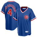 Chicago Cubs #4 Pete Crow-Armstrong Player Royal AmberGomez T-shirt Cooperstown Collection Limited Stitched Jerseys