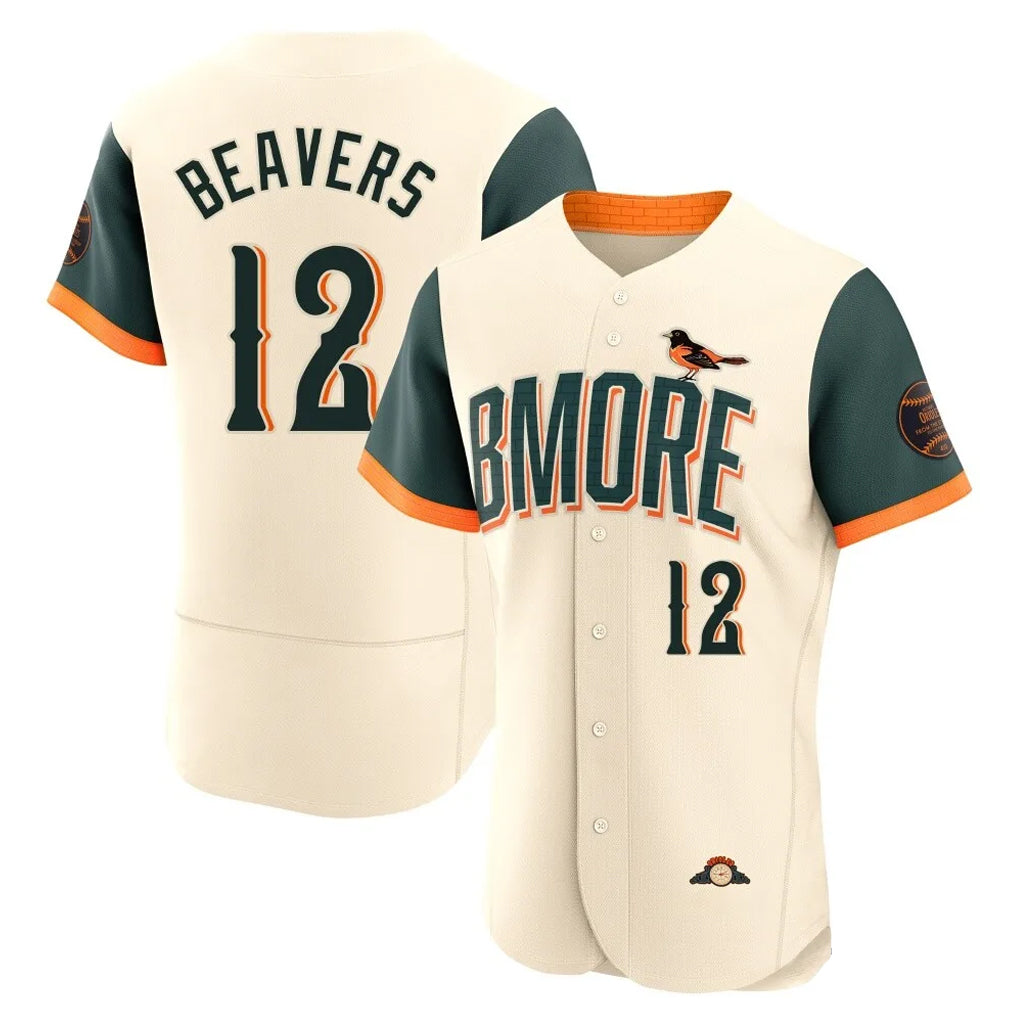 Baltimore Orioles #12 Dylan Beavers Player Cream AmberGomez 2026 City Connect Limited Elite Home Game Stitched Jerseys