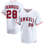 Los Angeles Angels #28 Kyle Hendricks White AmberGomez 2024 Home Limited Stitched Jersey