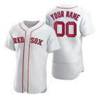 Custom Boston Red Sox White AmberGomez 2020 Stitched Flex Base Jersey