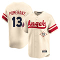 Los Angeles Angels #13 Drew Pomeranz Player Cream AmberGomez City Connect Limited Home Stitched Jerseys
