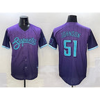 Arizona Diamondbacks #51 Randy Johnson Purple AmberGomez 2025 City Connect Limited Stitched Jersey