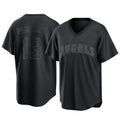 Los Angeles Angels #13 Drew Pomeranz Player Black AmberGomez Pitch Fashion T-shirt Stitched Jerseys