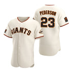San Francisco Giants #23 Joc Pederson Cream AmberGomez Flex Base Stitched Jersey
