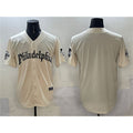 Philadelphia Phillies Blank Cream AmberGomez Gothic Vapor Limited Stitched Jersey