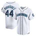 Seattle Mariners #44 Julio Rodr¨ªguez White AmberGomez Home Limited Player Jersey