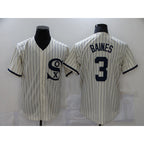 Chicago White Sox #3 Harold Baines 2021 Cream AmberGomez Field of Dreams Name Cool Base Stitched Jersey
